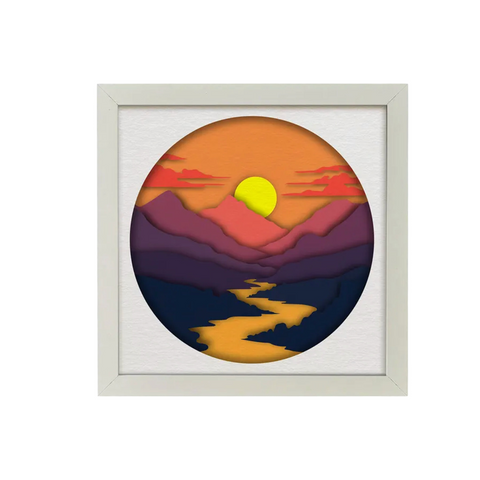 Mountain Sunset Wall Art – The Path of Radiance