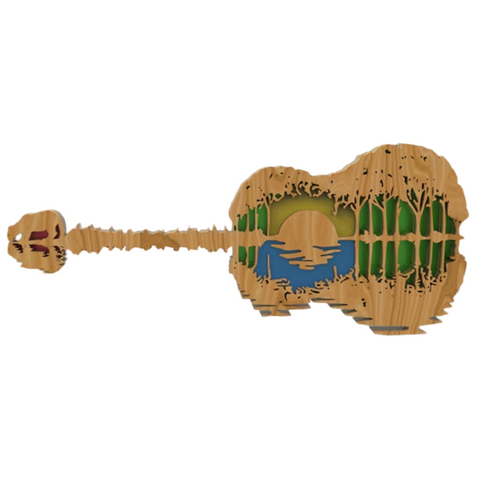 "Nature's Guitar – Melodies of Earth and Sky" 🎸🌅