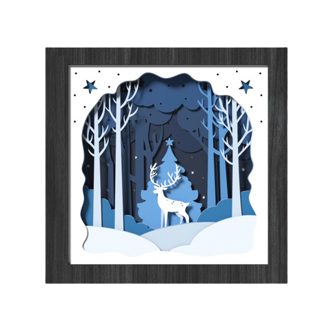Frostlight Sanctuary – A Winter's Tale in Shadows ❄️🦌🌌
