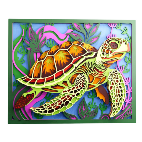 Sea Turtle Wall Art – Harmony of the Sea Turtle
