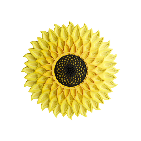 Sunflower Wall Art – 3D Layered Wooden Wall Art 🌻✨