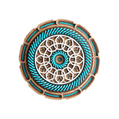 Lippan Mandala Art – Cosmic Energy in Layered Wooden Art