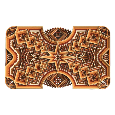 Layered Mandala Art – The Cosmic Tapestry of Creation in Layered Wooden Art 🌌✨