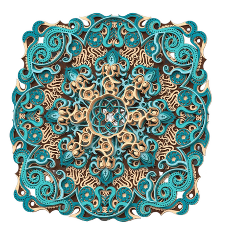 "Mandala Diamond Art – The Alchemy of Light & Time" ✨🔶🔷