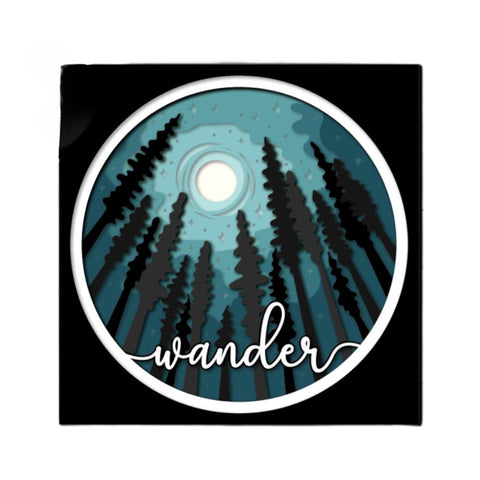 "Moon Forest Art – The Nocturnal Hymn of the Wild" 🌙