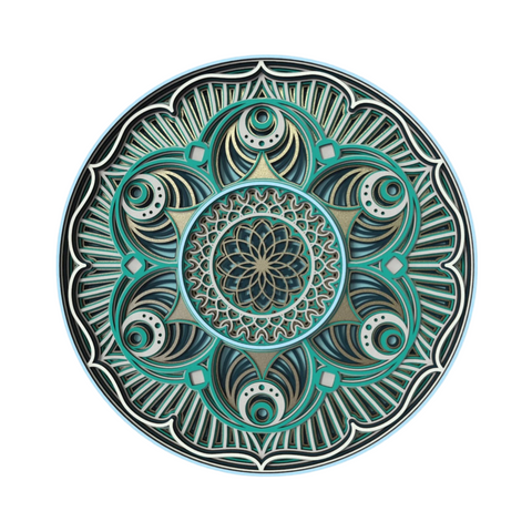 Mandala Lippan Art – The Divine Tapestry of Time & Space ✨⏳
