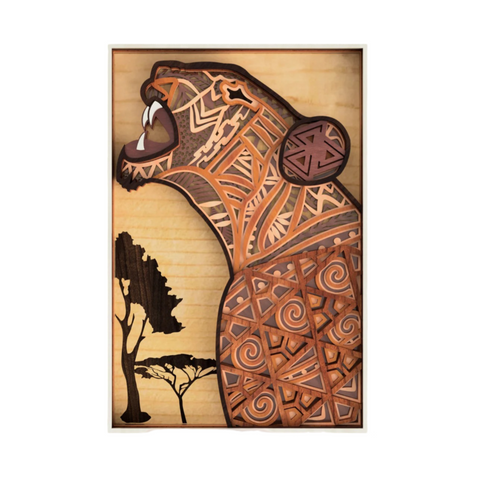 "Roaring Lion Art – Tribal Majesty of the Wild" 🦁🔥