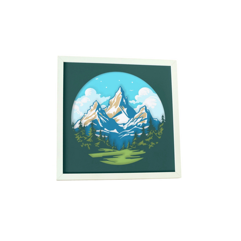 "Blue Ridge Mountains Wall Art – The Celestial Symphony of Mountains & Sky" 🏔️✨