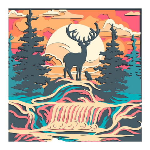 Wild Life Wall Art – The Sentinel of the Forgotten Wilds 🌲🦌✨