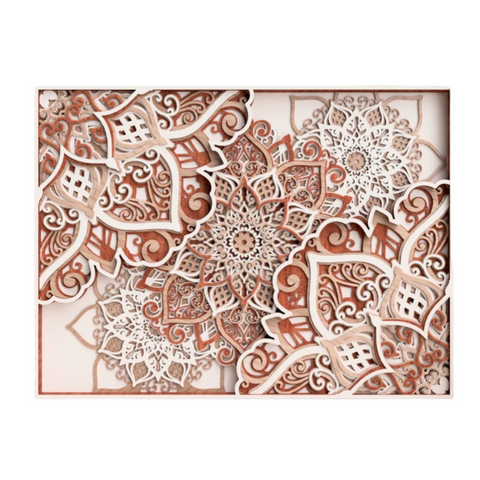 "Multilayered Art – The Timeless Symphony of Art & Nature" 🌺🔶