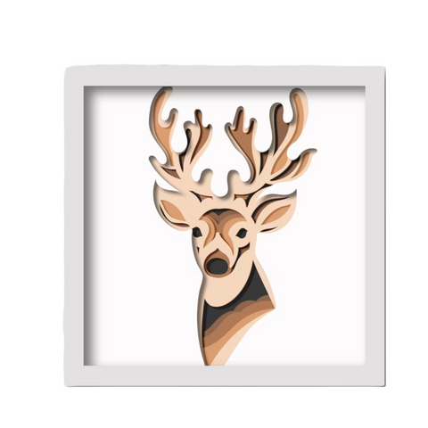 "Deer Canvas Art – The Stag of Mystical Grace" 🦌✨