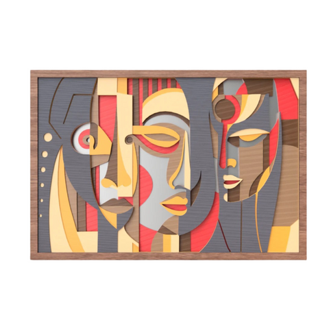 "Face Wall Art – The Symphony of Faces Unveiled" 🎭✨