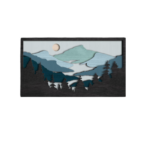 Wood Mountain Wall Art