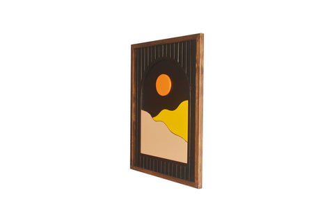 Day and Night Wooden Wall Art Set