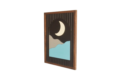 Day and Night Wooden Wall Art Set