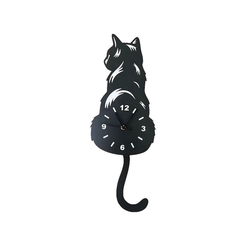 Purrfect Time Cat Wall Clock – Whimsical Feline Design