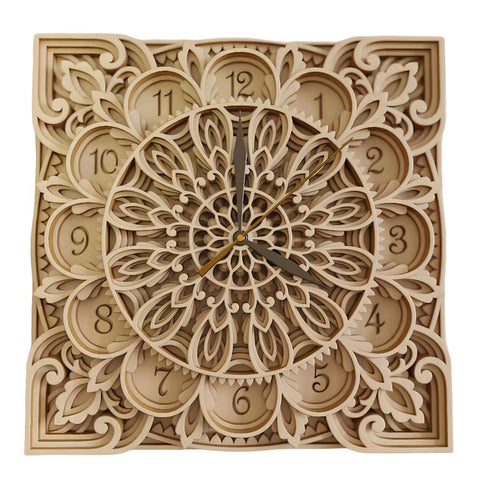 Timeless Reverie Mandala Clock – A Symphony of Elegance