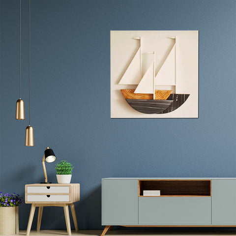 Creative Wooden boat art