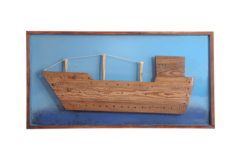 Nautical Wood ship decorative art