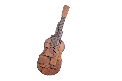 Handmade Elegant Guitar artwork for music lovers