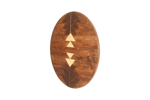 Circle wood with Triangle design Wall decor