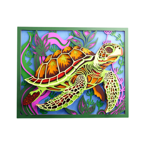 "Odyssey of the Sea Guardian – Sea Turtle Mandala Art" 🌊🐢