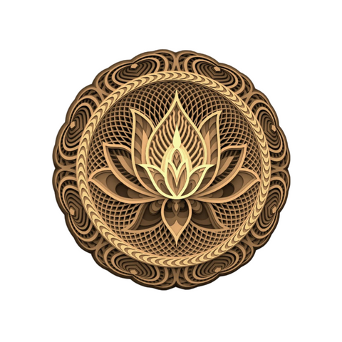 Lotus of Cosmic Harmony – A Timeless Mandala of Spiritual Awakening & Artistic Elegance" ✨🌿🔱