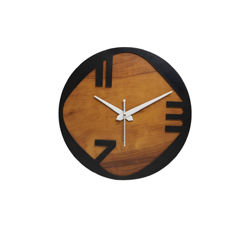 Avant-Garde Asymmetric Wooden Wall Clock